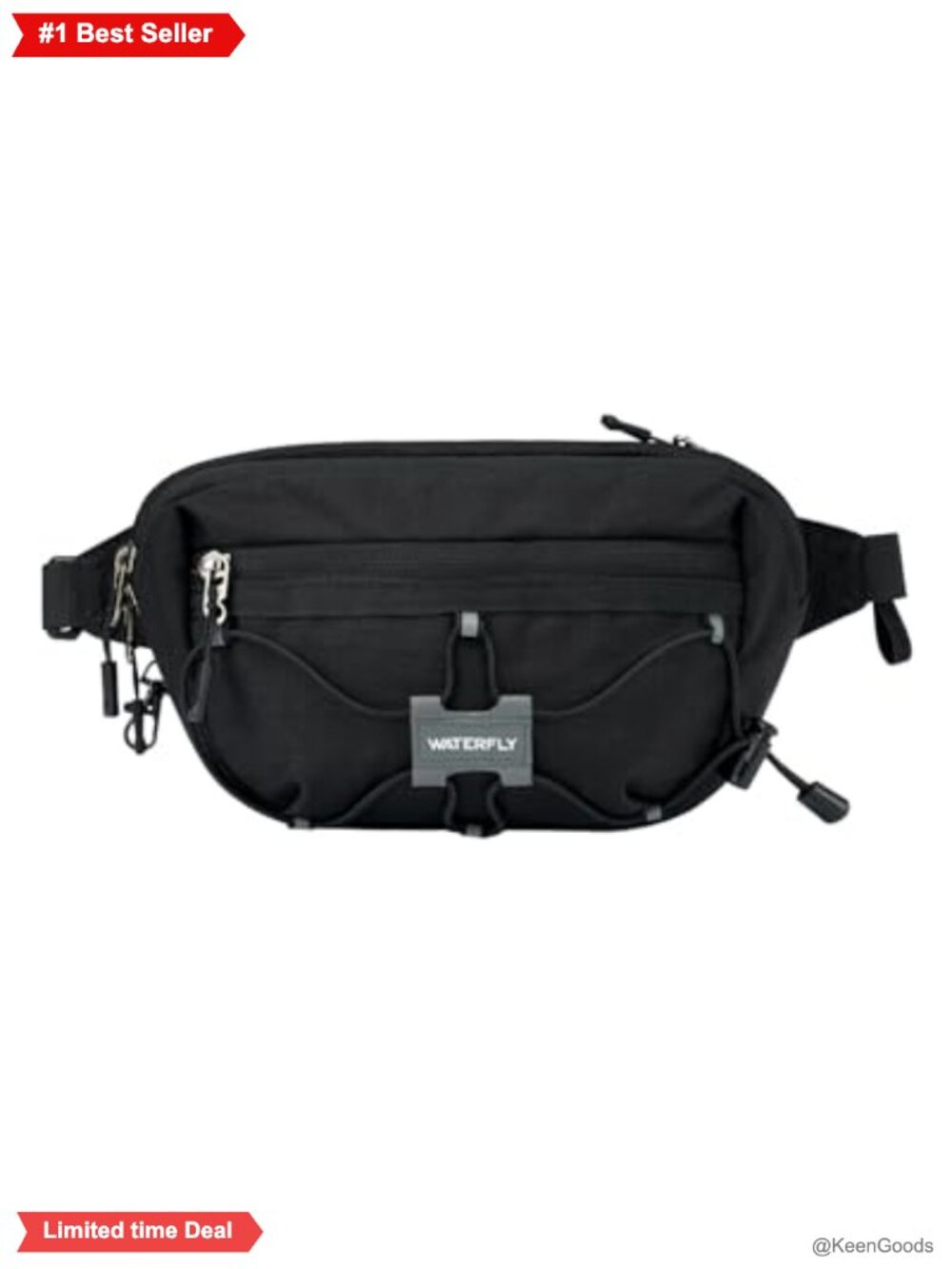 RFID Blocking Nylon Waist Pack Travel Hiking Crossbody Bag